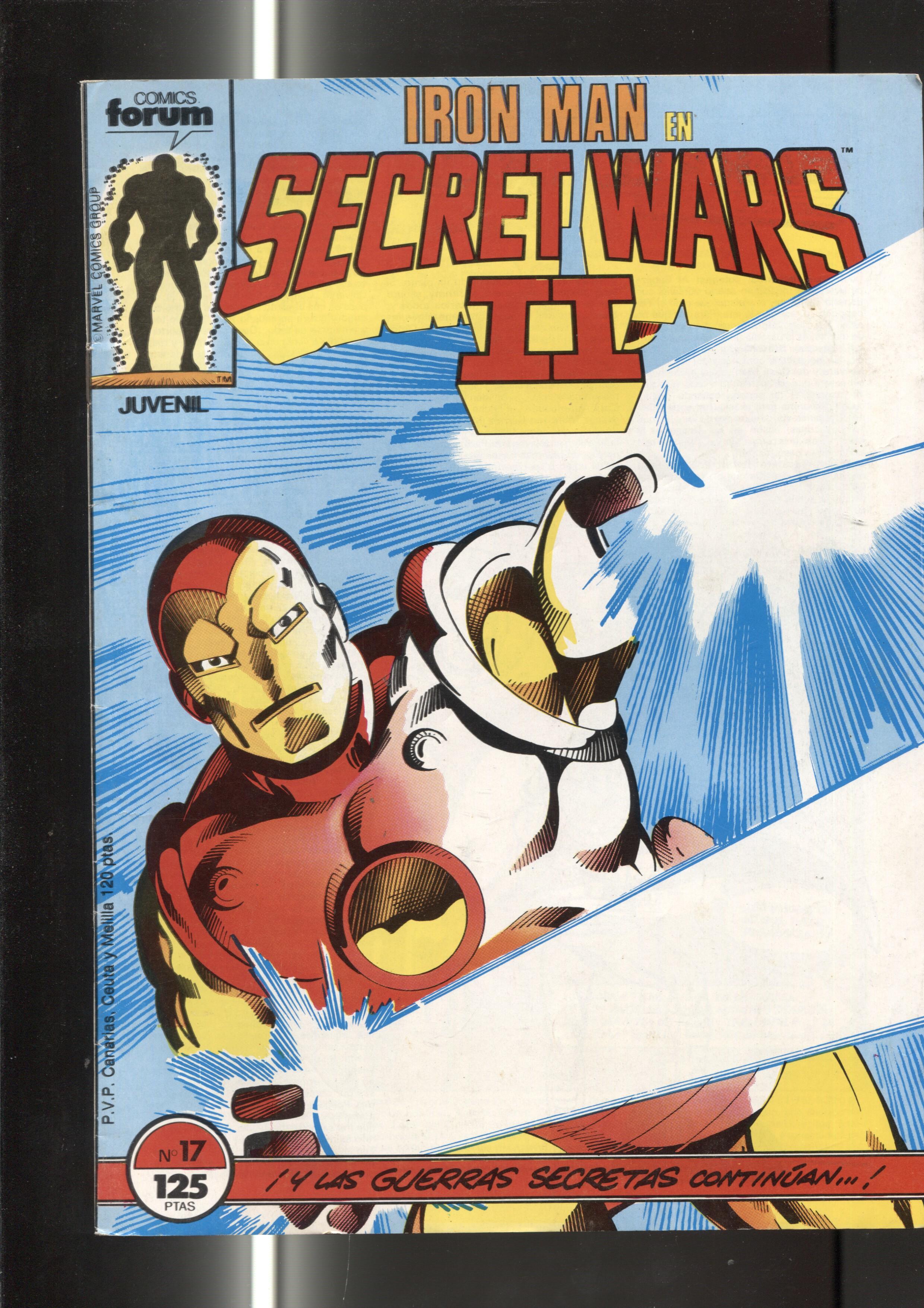 Secret Wars II numero 17: Iron Man (numerado 4 en interior)