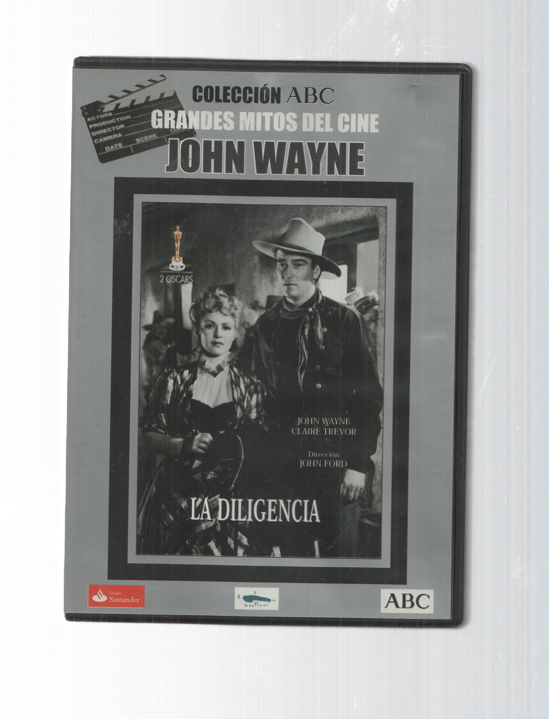 DVD, Coleccion ABC: La Diligencia. John Wayne, Grandes Mitos del Cine