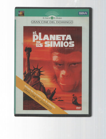 DVD: El Planeta de los Simios (1968). Gran Cine del Domingo num 1