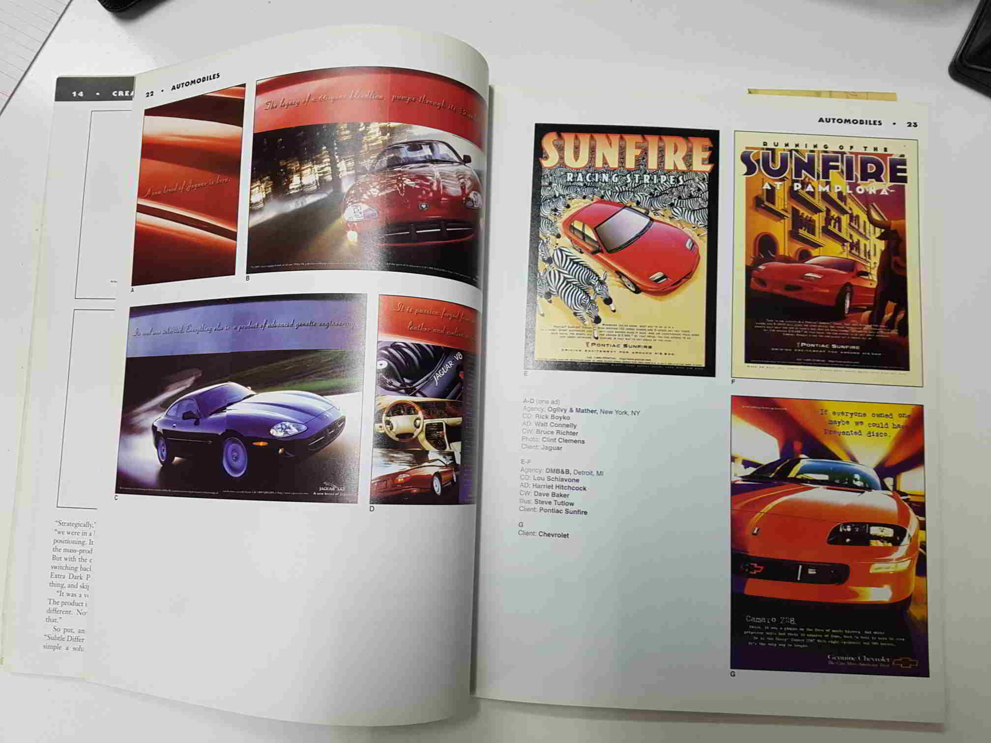 Libro: Us Ad Review, Art Direction num 23. Vol.6 num 4 / Winter 1996