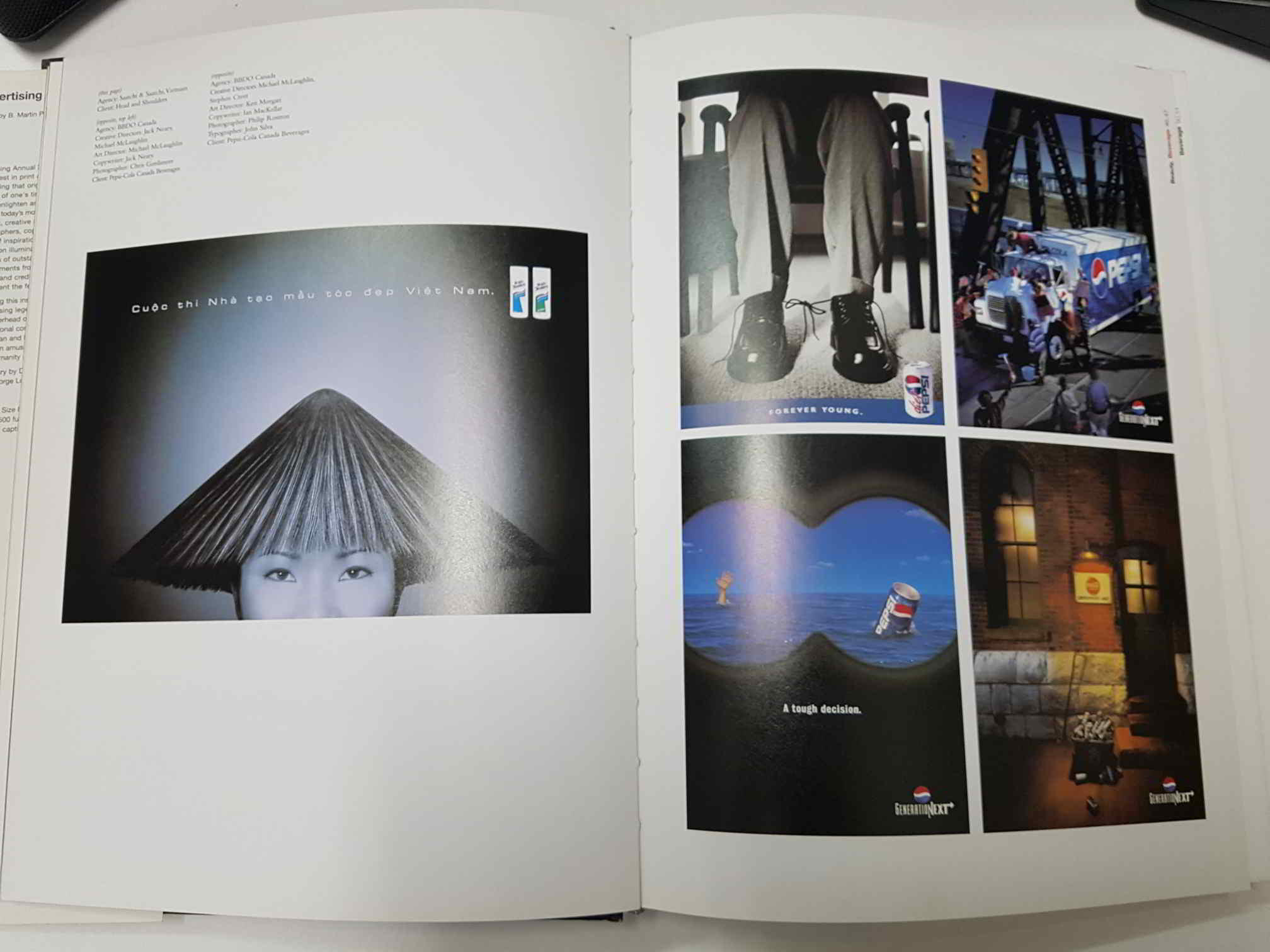 Libro publicidad: Advertising Annual 2000 - Graphis. Los textos estan en aleman, ingles y frances
