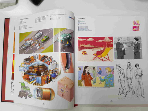 Libro publicidad: Contact 23 Illustration, The Heart of Design Still Beats. Textos en ingles