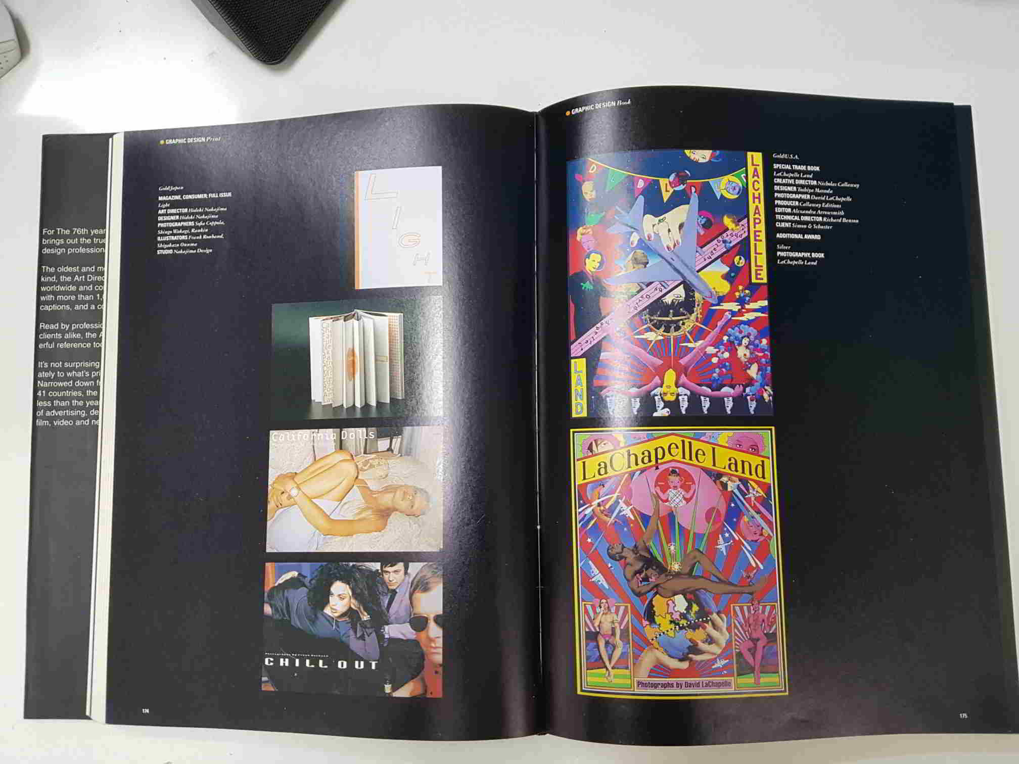 Libro publicidad: The 76th Art Directors Annual. Textos en ingles