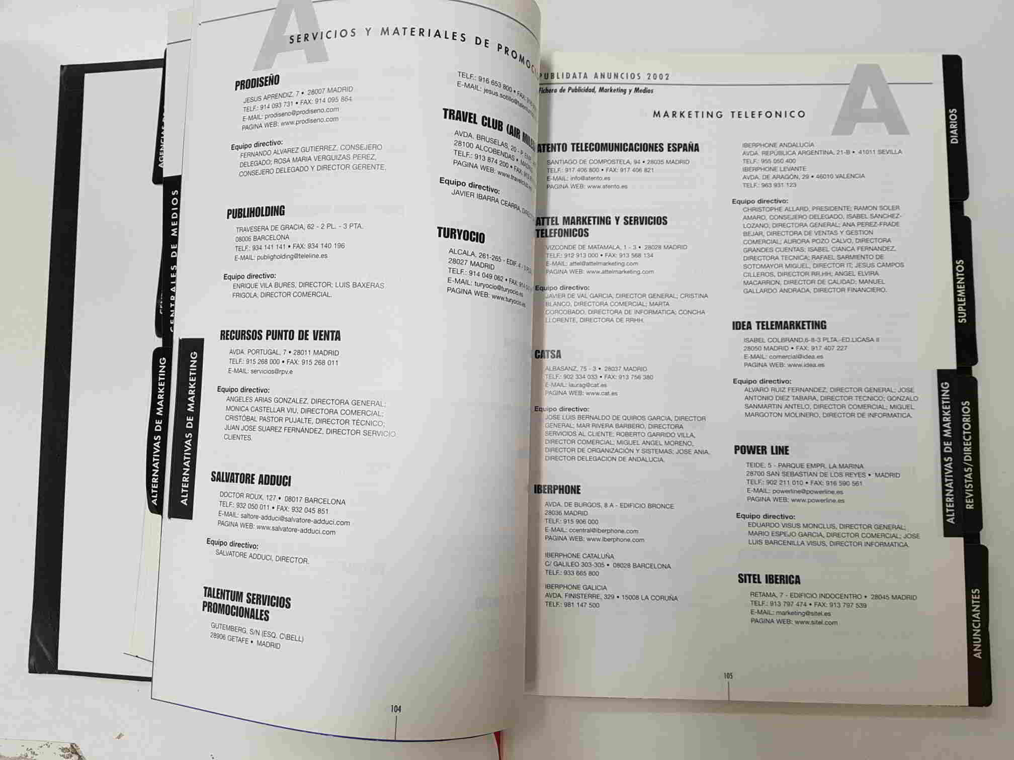 Libro: Publidata Anuncios 2002. Fichero de publicidad, Marketing y Medios