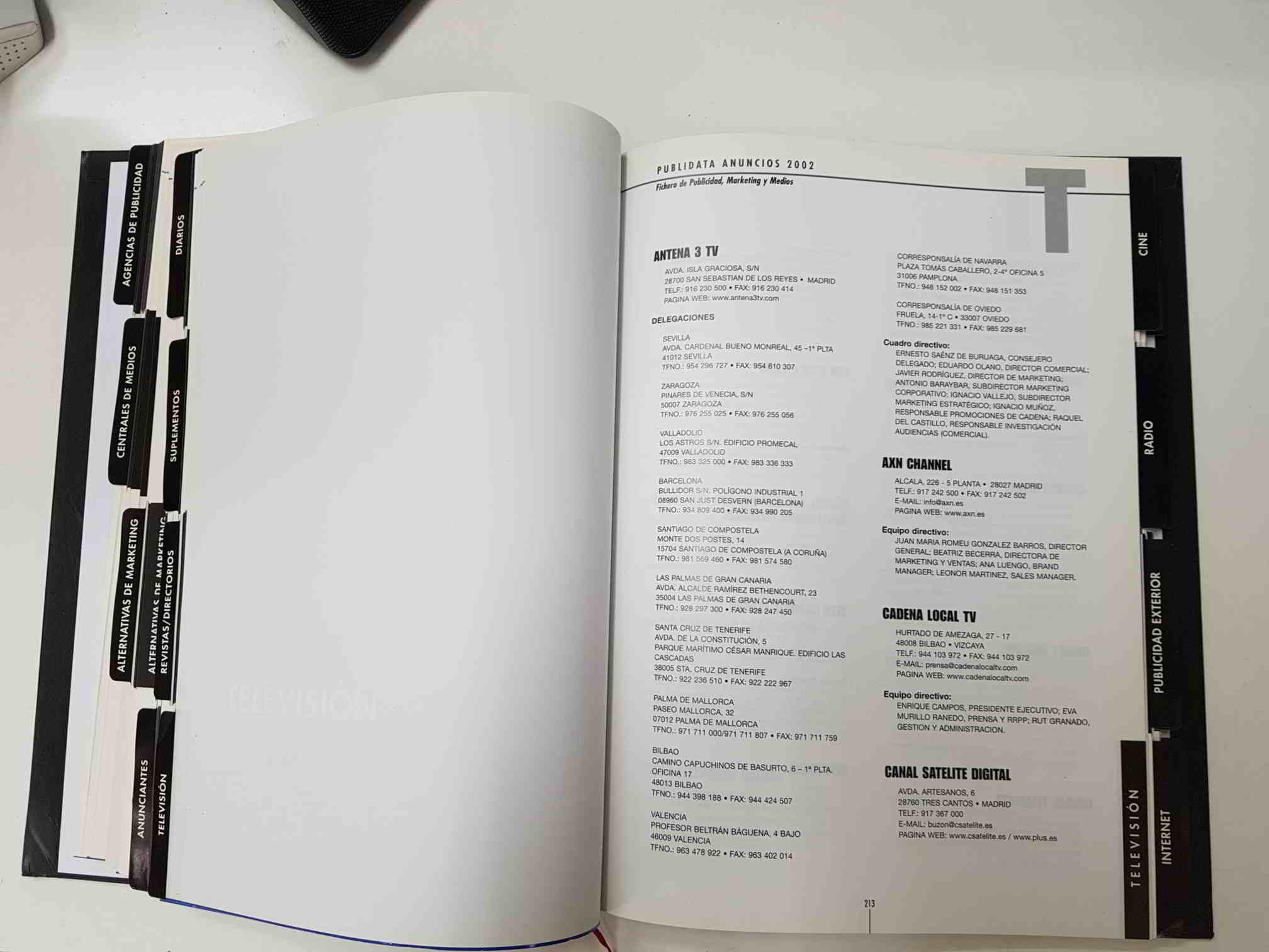 Libro: Publidata Anuncios 2002. Fichero de publicidad, Marketing y Medios