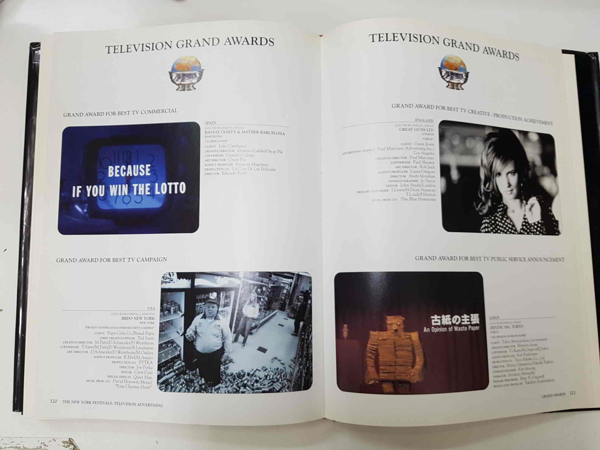 Libro: Annual Five, The New York Festivals. International Advertising Awards. Textos en ingles