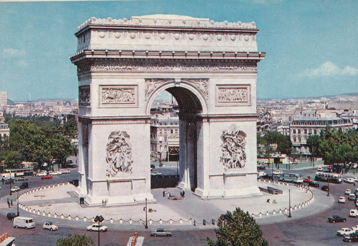POSTAL B6505: PARIS: ARCO DE TRIUMFO