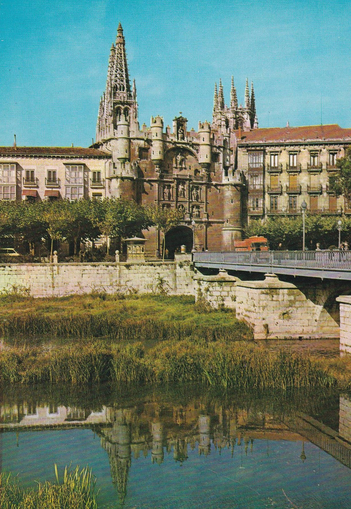 POSTAL B6523: BURGOS: PUENTE Y ARCO DE SANTA MARIA