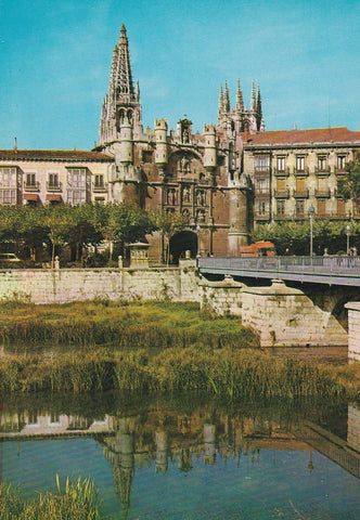 POSTAL B6523: BURGOS: PUENTE Y ARCO DE SANTA MARIA