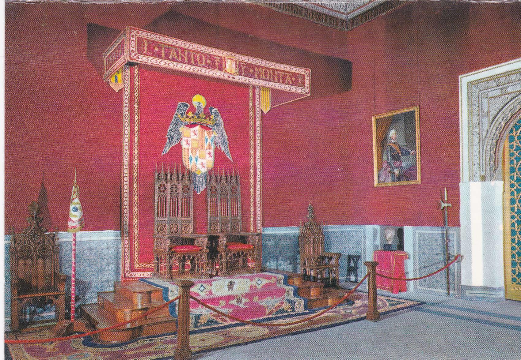 POSTAL B6539: SEGOVIA: EL ALCAZAR. SALA DEL SOLIO