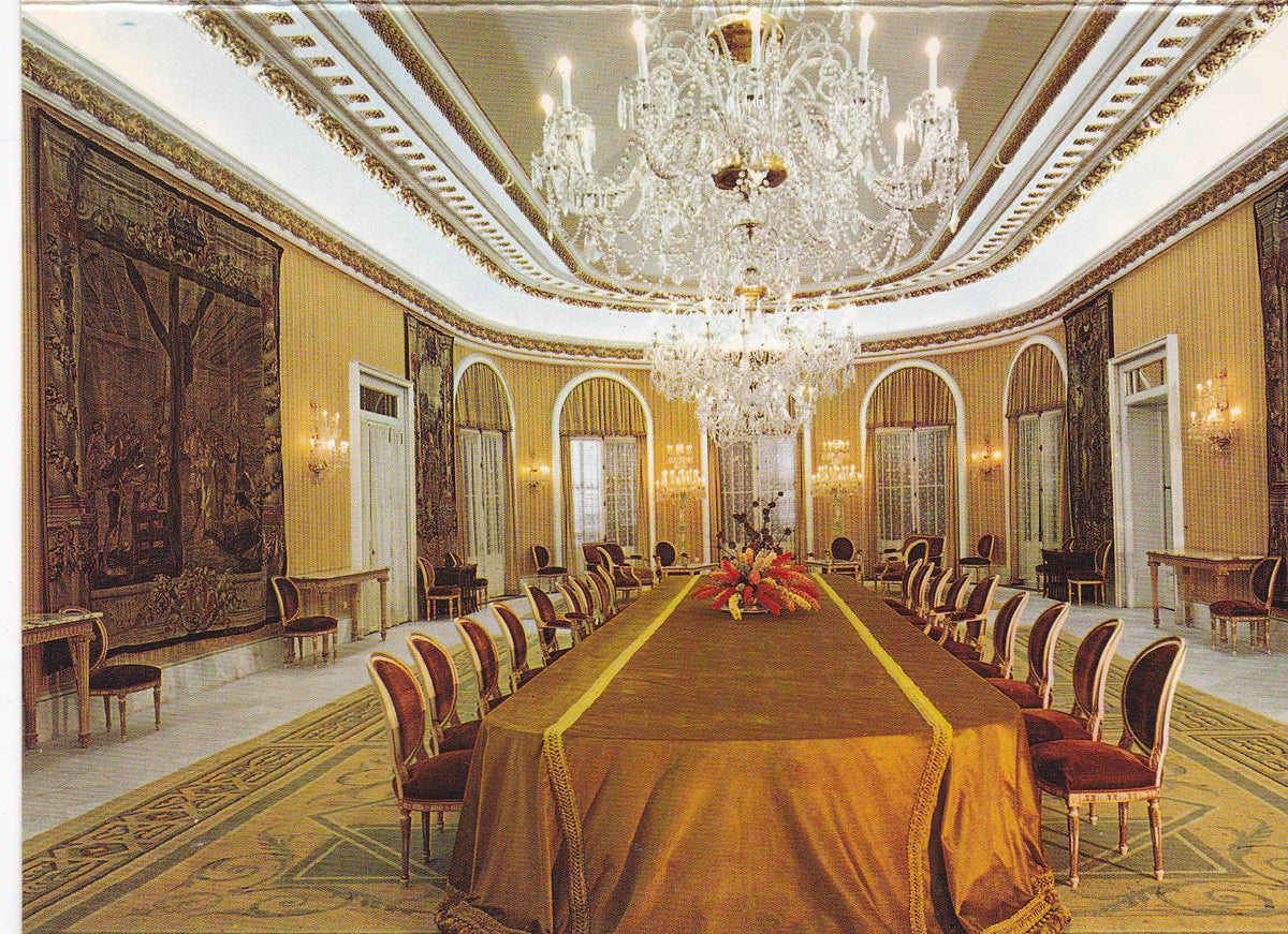POSTAL B6549: BARCELONA: PALACIO REAL DE PEDRALBES. COMEDOR DE GALA