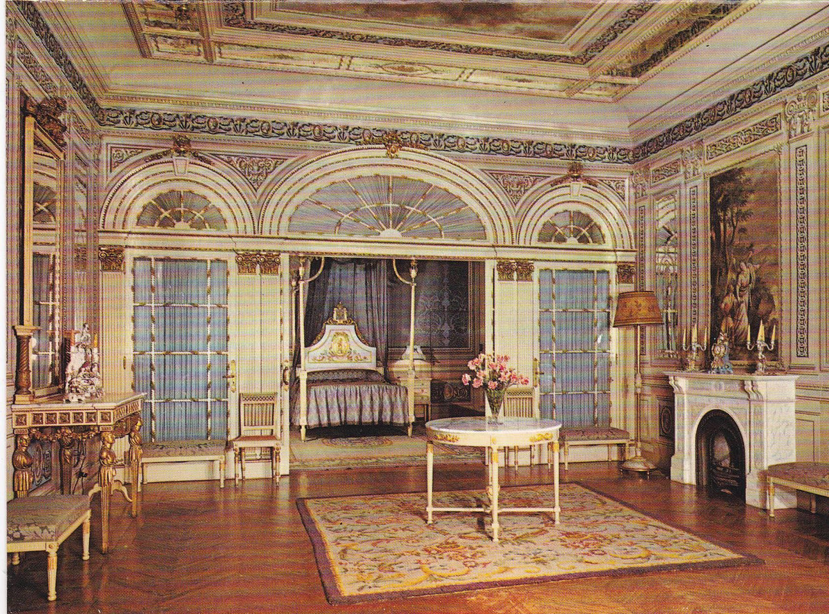 POSTAL B6553: BARCELONA: PALACIO REAL DE PEDRALBES. DORMITORIO DE LA REINA