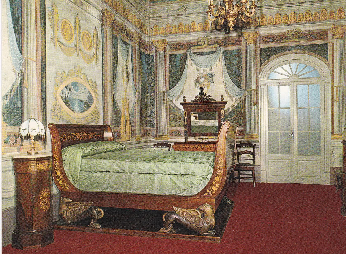POSTAL B6556: BARCELONA: PALACIO REAL DE PEDRALBES. DORMITORIO DEL REY