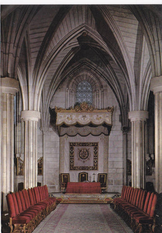 POSTAL B6569: BURGOS: MONASTERIO DE LAS HUELGAS REALES. SALA CAPITULAR