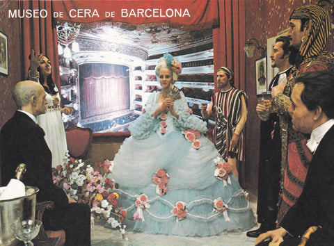 POSTAL B6584: BARCELONA: MUSEO DE CERA. EN EL LICEO