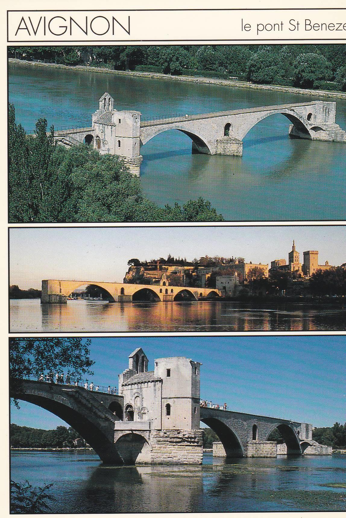 POSTAL B6608: AVIGNON: LE PONT ST BENEZET