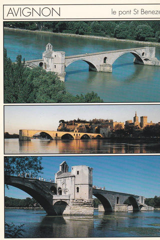 POSTAL B6608: AVIGNON: LE PONT ST BENEZET