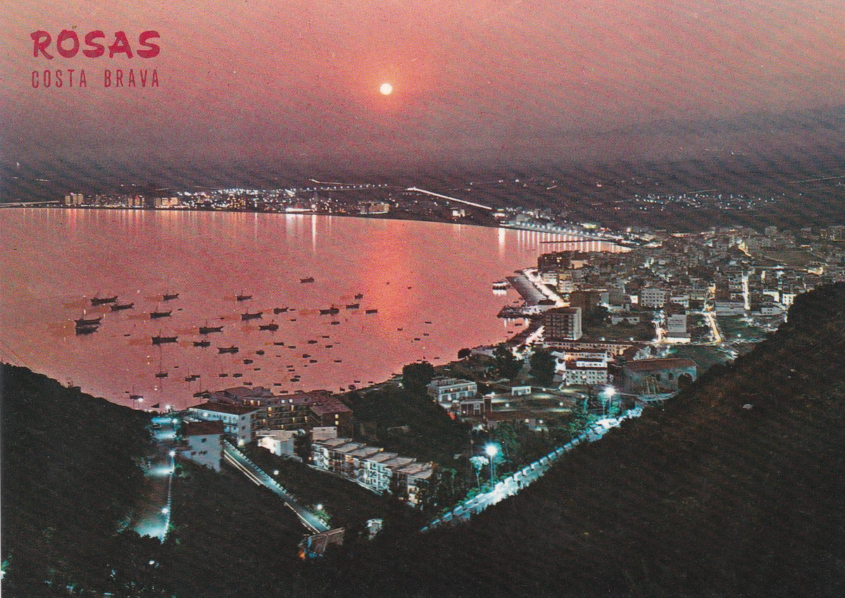 POSTAL B6618: ROSAS: ATARDECER