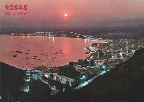 POSTAL B6618: ROSAS: ATARDECER