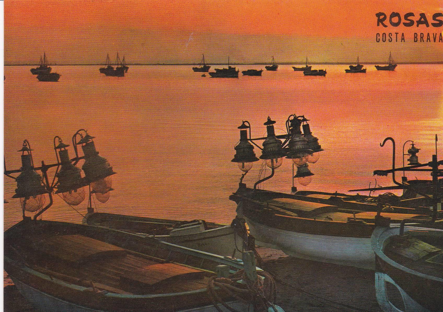 POSTAL B6620: ROSAS: PUESTA DE SOL