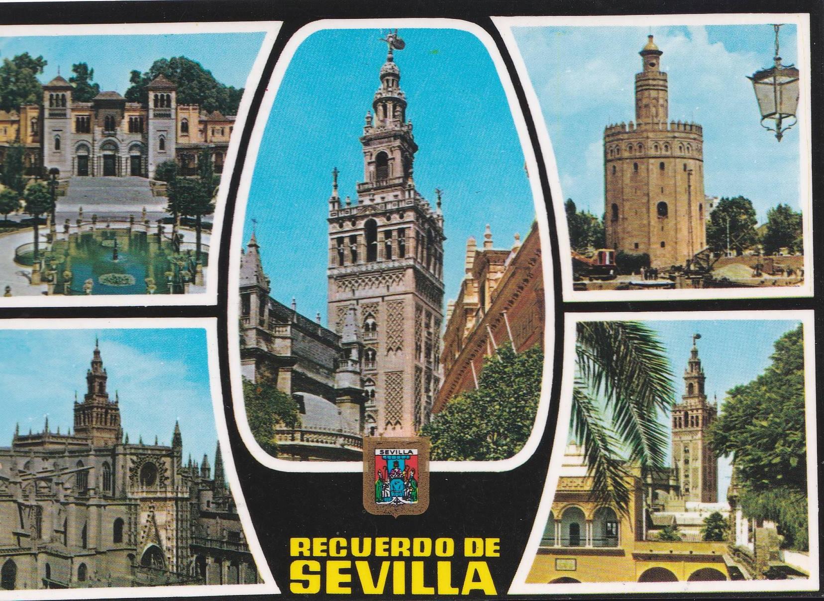 POSTAL B6639: SEVILLA: PLAZA DE AMERICA