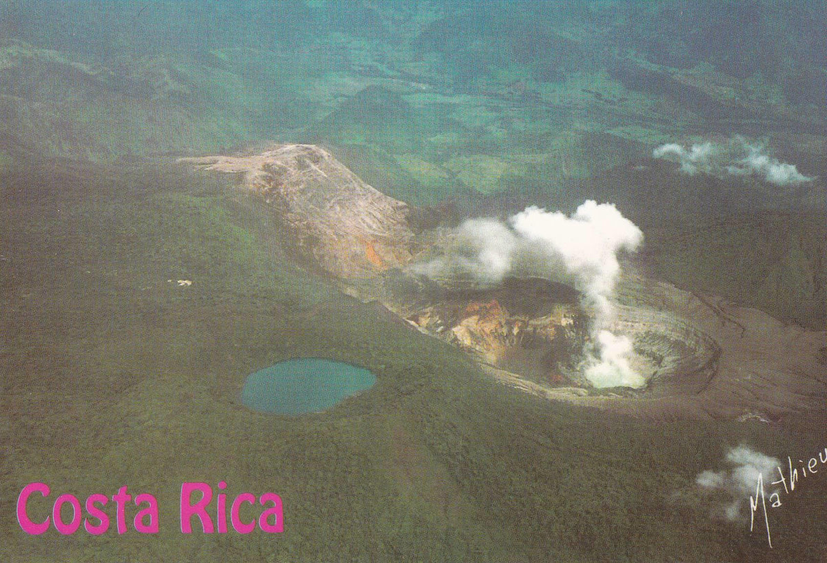 POSTAL B6686: COSTA RICA: CRATER VOLCAN POAS