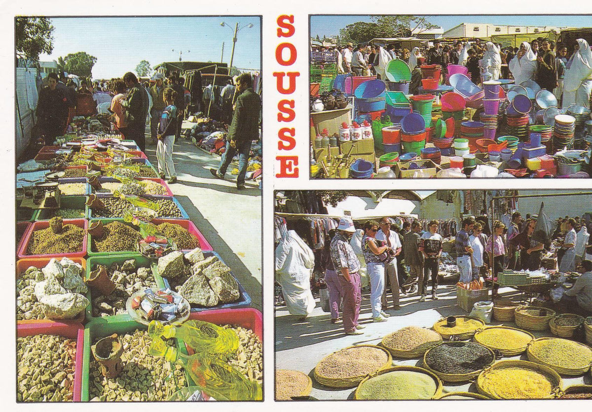 POSTAL B6695: TUNEZ: SOUSSE. MERCADO