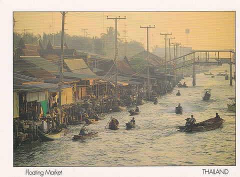POSTAL B6709: TAILANDIA: MERCADO FLOTANTE