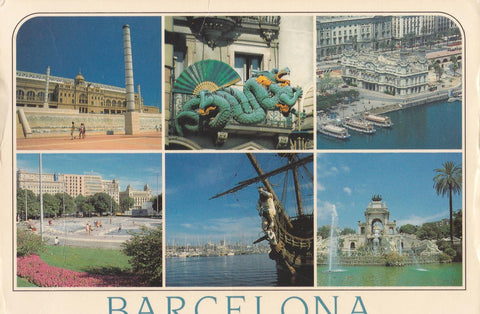POSTAL B6722: BARCELONA: DIFERENTES ASPECTOS