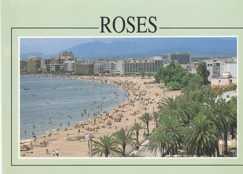 POSTAL B6726: ROSES: PLAYA