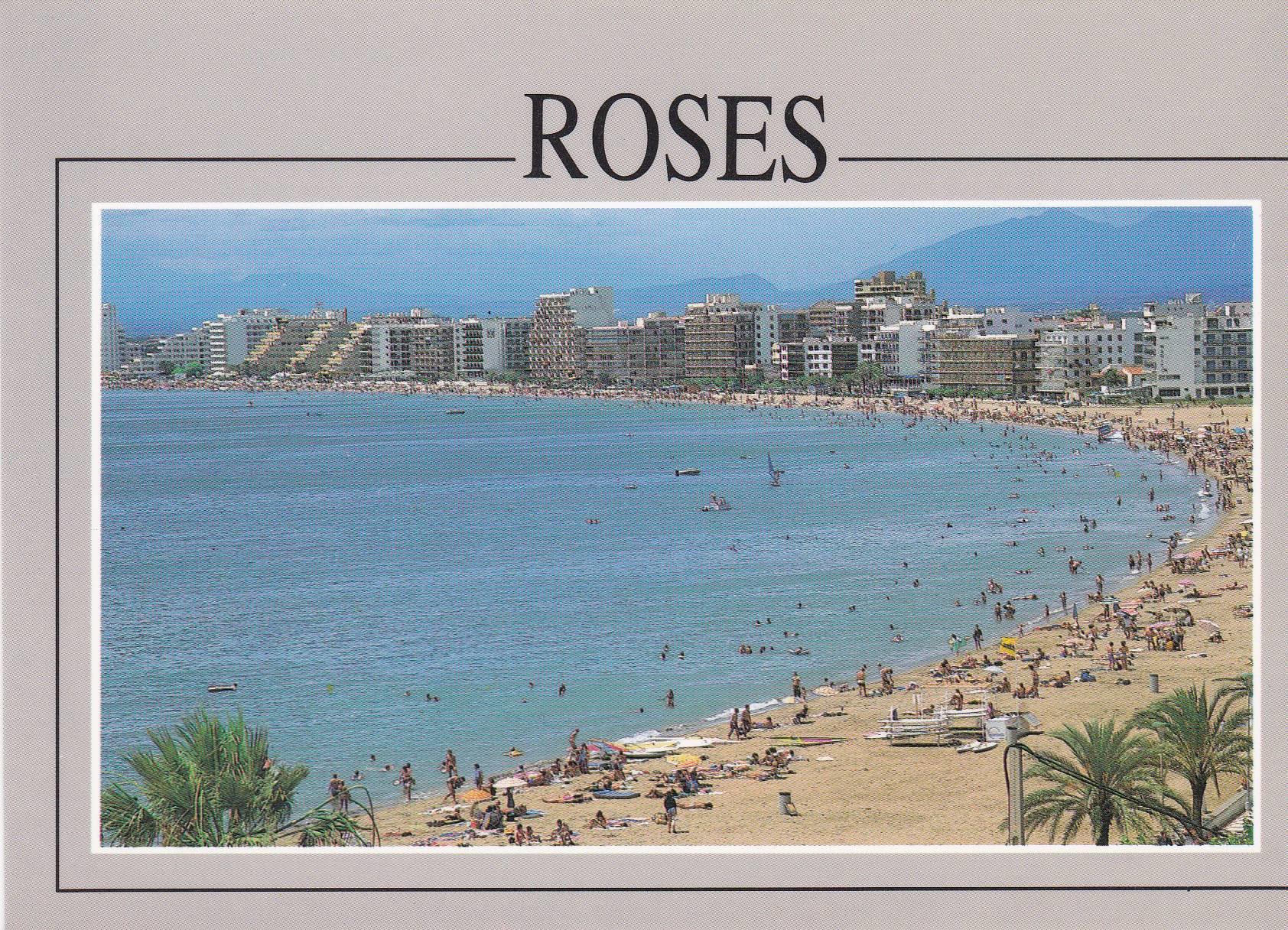 POSTAL B6727: ROSES: PLAYA SANTA MARGARIDA