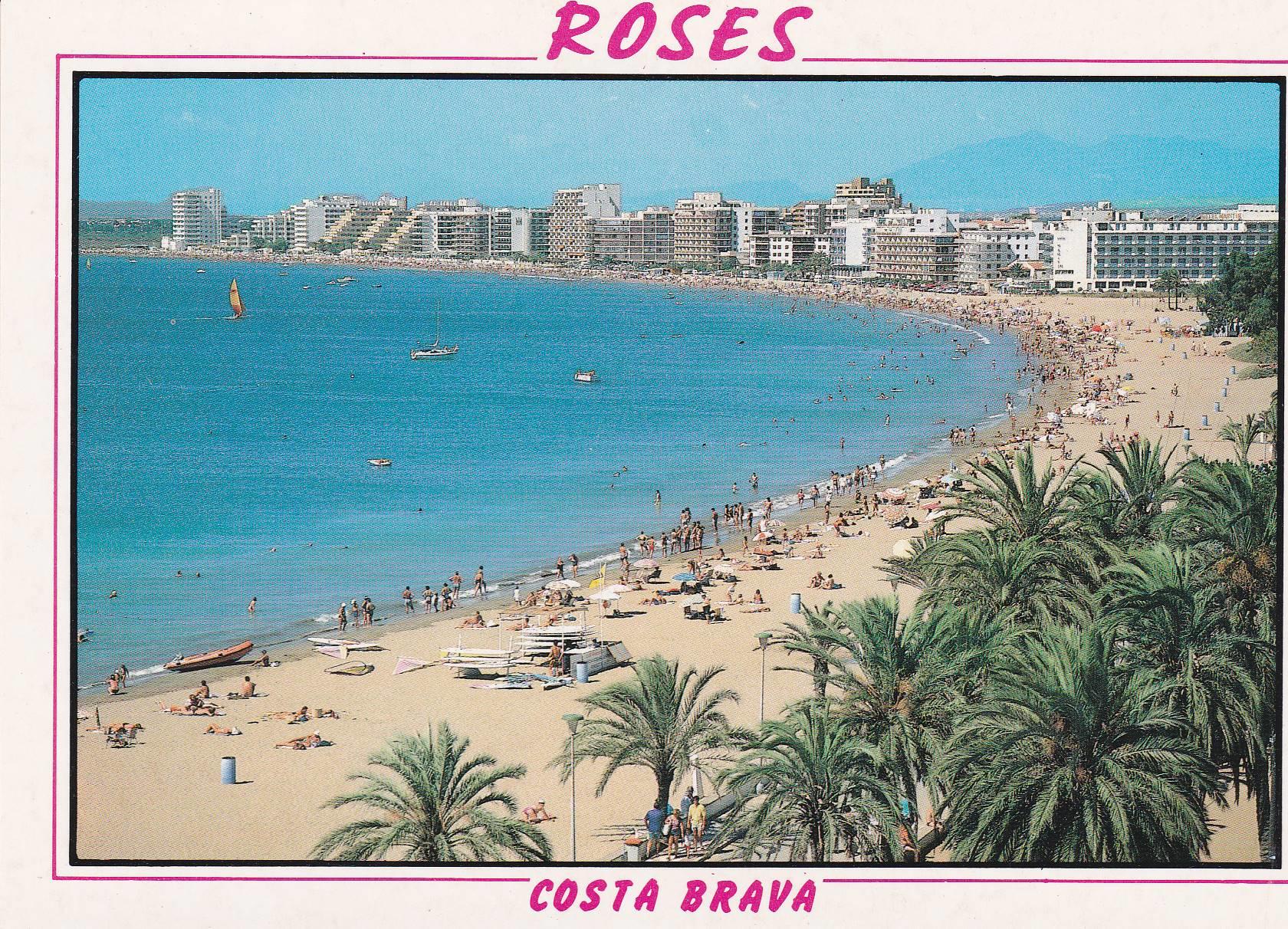 POSTAL B6728: ROSES: LA GRAN PLATJA