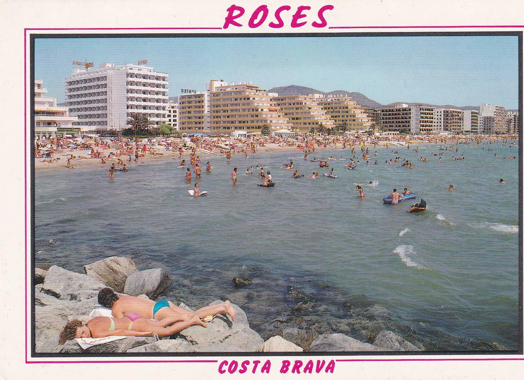 POSTAL B6730: ROSES: PLAYA SANTA MARGARIDA