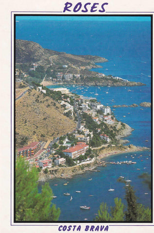 POSTAL B6733: ROSES: VISTA AEREA