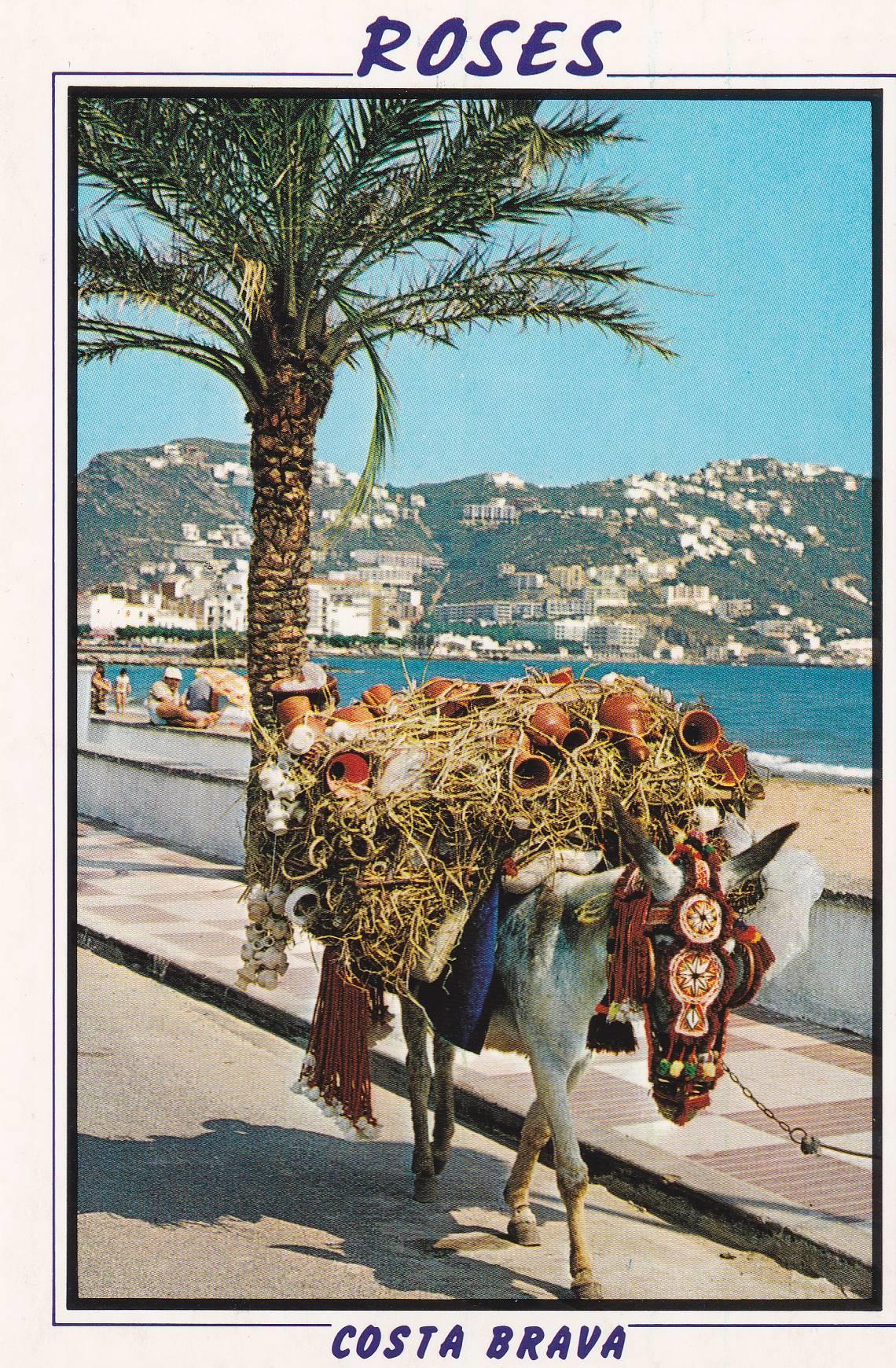 POSTAL B6734: ROSES: BURRO ALFARERO