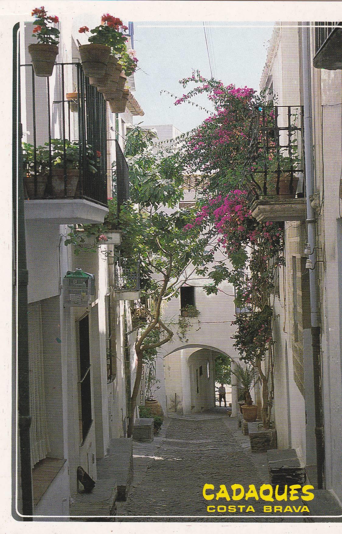 POSTAL B6738: CADAQUES: CALLE TIPICA