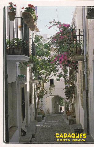 POSTAL B6738: CADAQUES: CALLE TIPICA