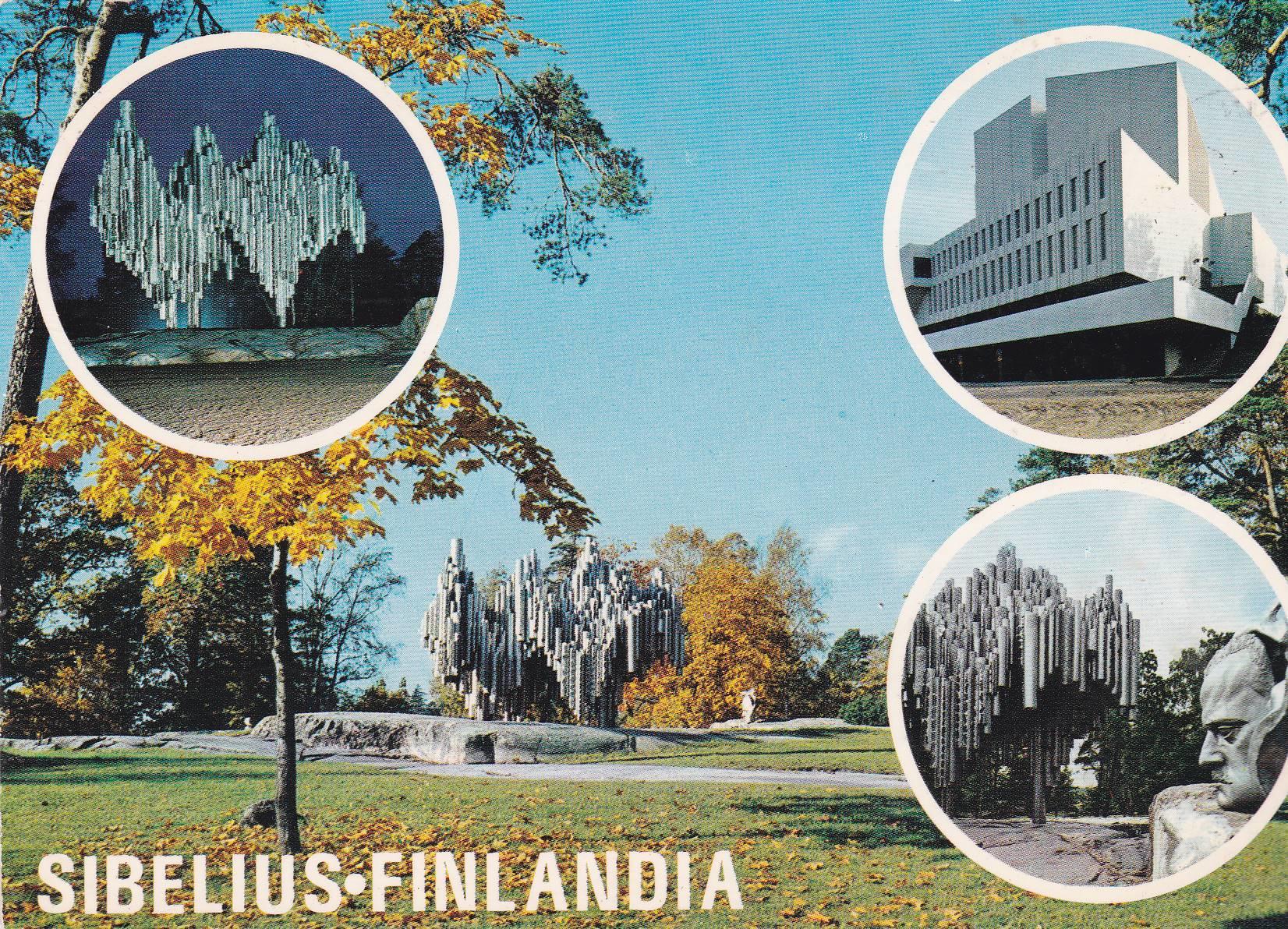 POSTAL B6747: HELSINKI HELSINGFORS: MONUMENTO SIBELIUS