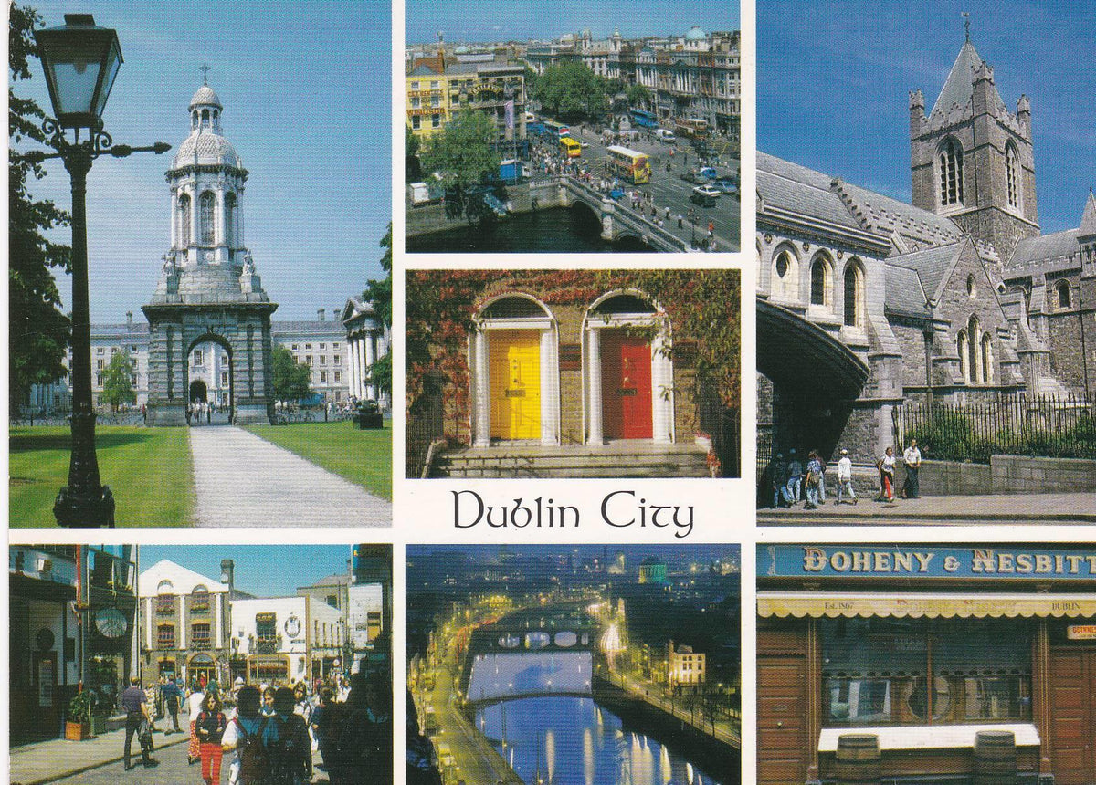 POSTAL B6749: IRLANDA: DUBLIN. DIVERSOS ASPECTOS