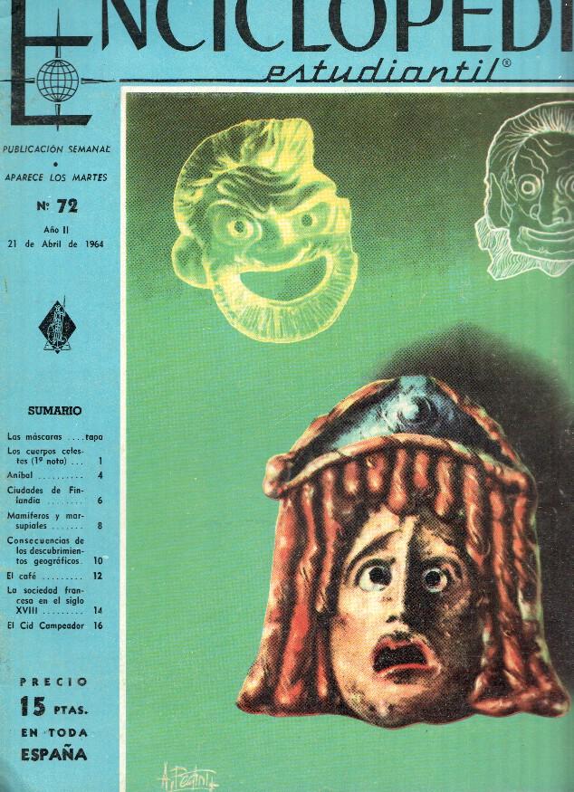 Enciclopedia Estudiantil numero 072 (1964): El Cid Campeador, Anibal, El Cafe