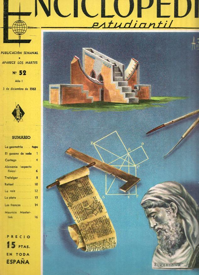 Enciclopedia Estudiantil numero 052 (1964): Mauricio Maeterlink, Rafael, Trafalgar, Alemania, Los Francos