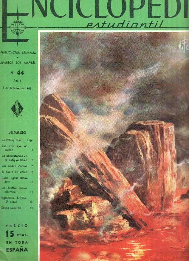 Enciclopedia Estudiantil numero 044 (1963): Selma Lagerlof, El huevo de colon, Inglaterra