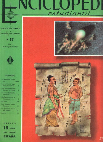 Enciclopedia Estudiantil numero 037 (1963): Azorin, Orellana recorre el Amazonas, La lana