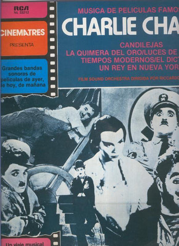 Disco LP: Musica de peliculas famosas de Charlie Chaplin