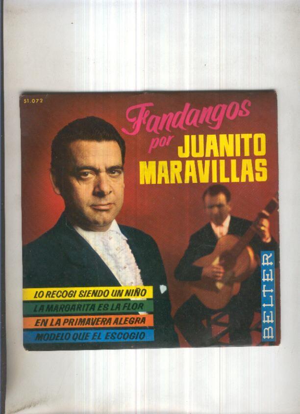 Disco Vinilo Single 45rpm: JUANITO MARAVILLAS - Fandangos