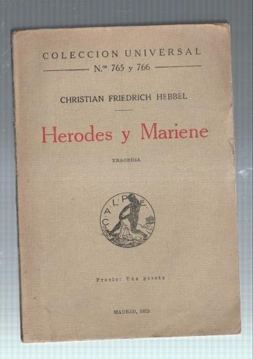 Coleccion Universal numero 765 y 766: Herodes y Mariene