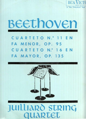 Disco/Vinilo-LP: BEETHOVEN  - Cuarteto No.11 y No.16 - JULLIARD STRING QUARTET