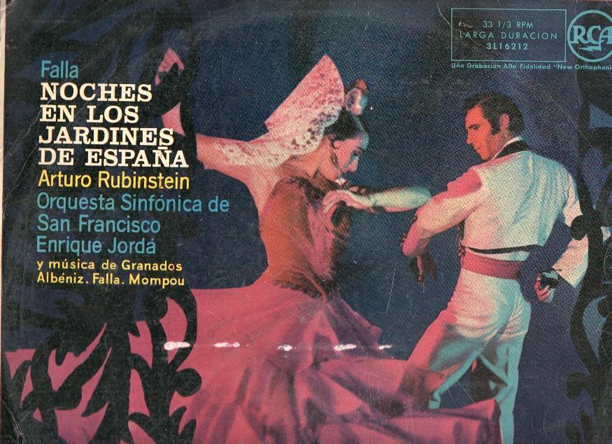 Disco/Vinilo-LP: FALLA - Noches en los Jardines de España (Arturo Rubinstein)