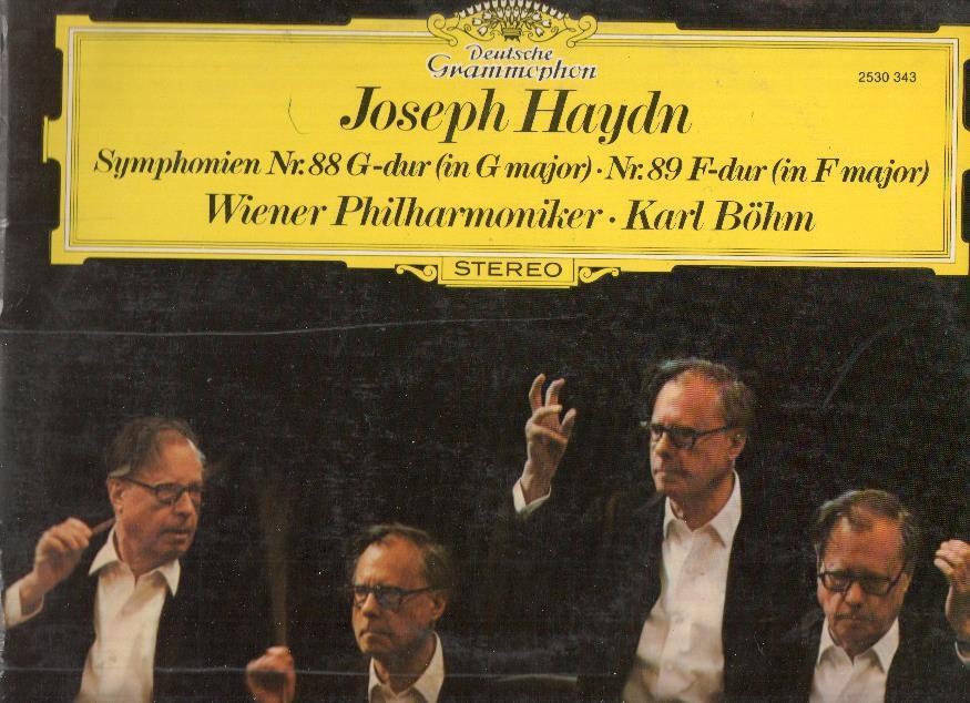 Disco/Vinilo-LP: HAYDN - SINFONI NO.88 Y NO.89  (Deustche Gramophon)