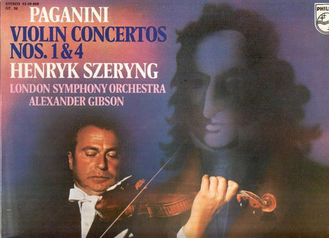 Disco/Vinilo-LP: PAGANINI - Violin Concertos Numero 1 y 4 / Henryk Szeryng (Philips)